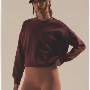 90 Degree by Reflex Windsor Wine Crop Sweatshirt – Size Medium – NWT